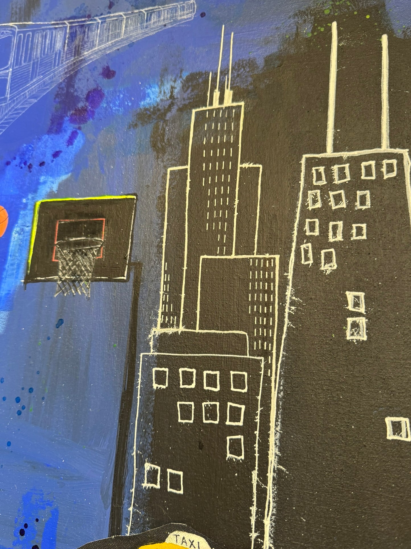 West Loop, 20"x20" Original Abstract Expressionism Painting