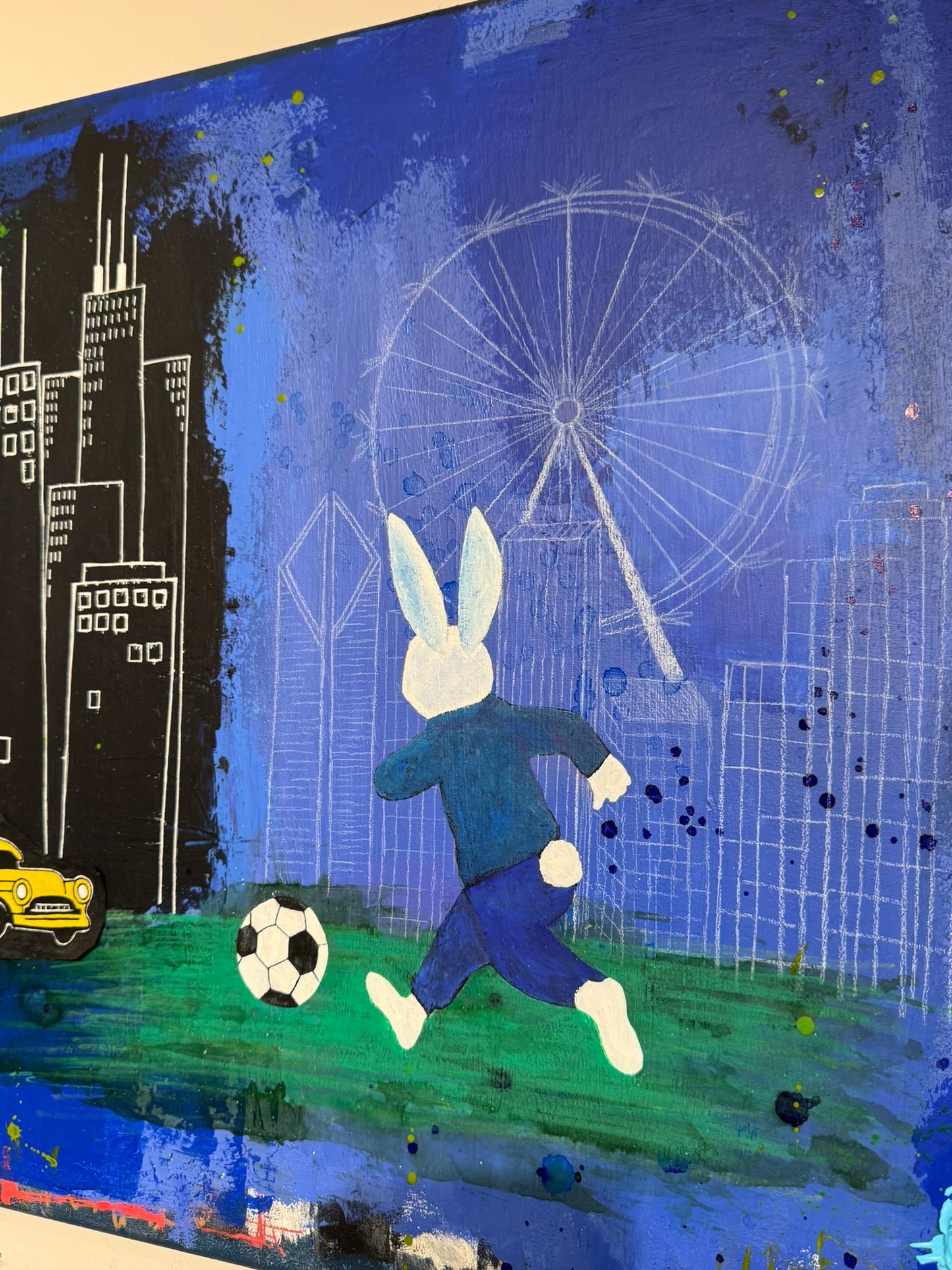 East Loop, 20"x20" Original Abstract Expressionism Painting