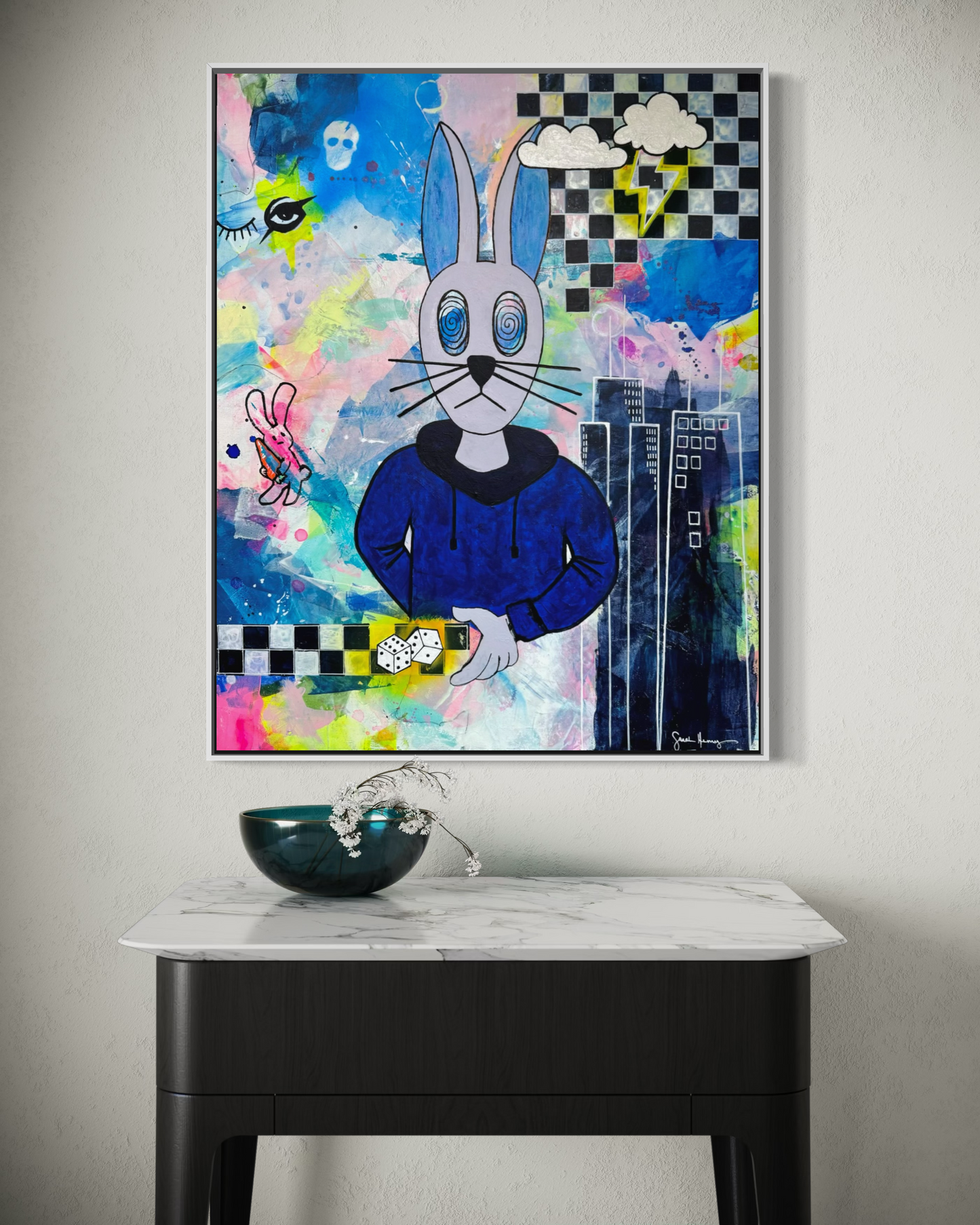 The Gamble, 24"x30" Original Abstract Expressionism Painting