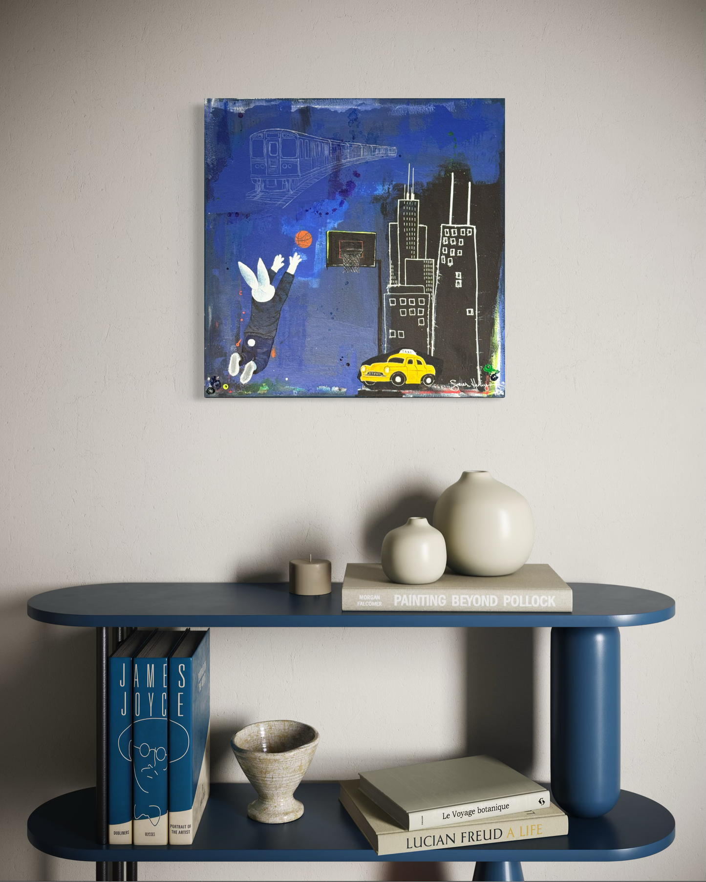 West Loop, 20"x20" Original Abstract Expressionism Painting