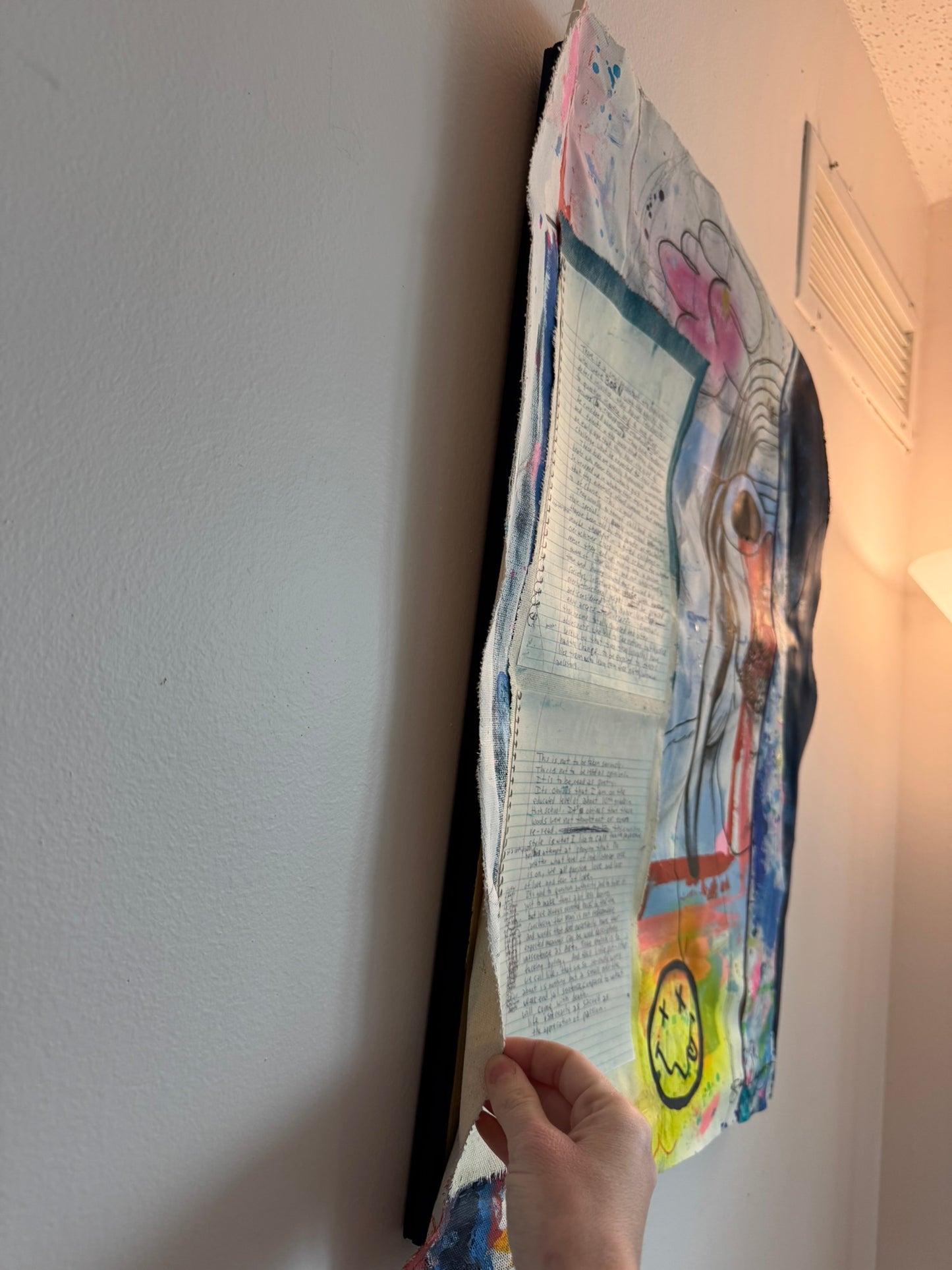 Cobain, 20"x26" Kurt Cobain Nirvana Original Abstract Expressionism Painting