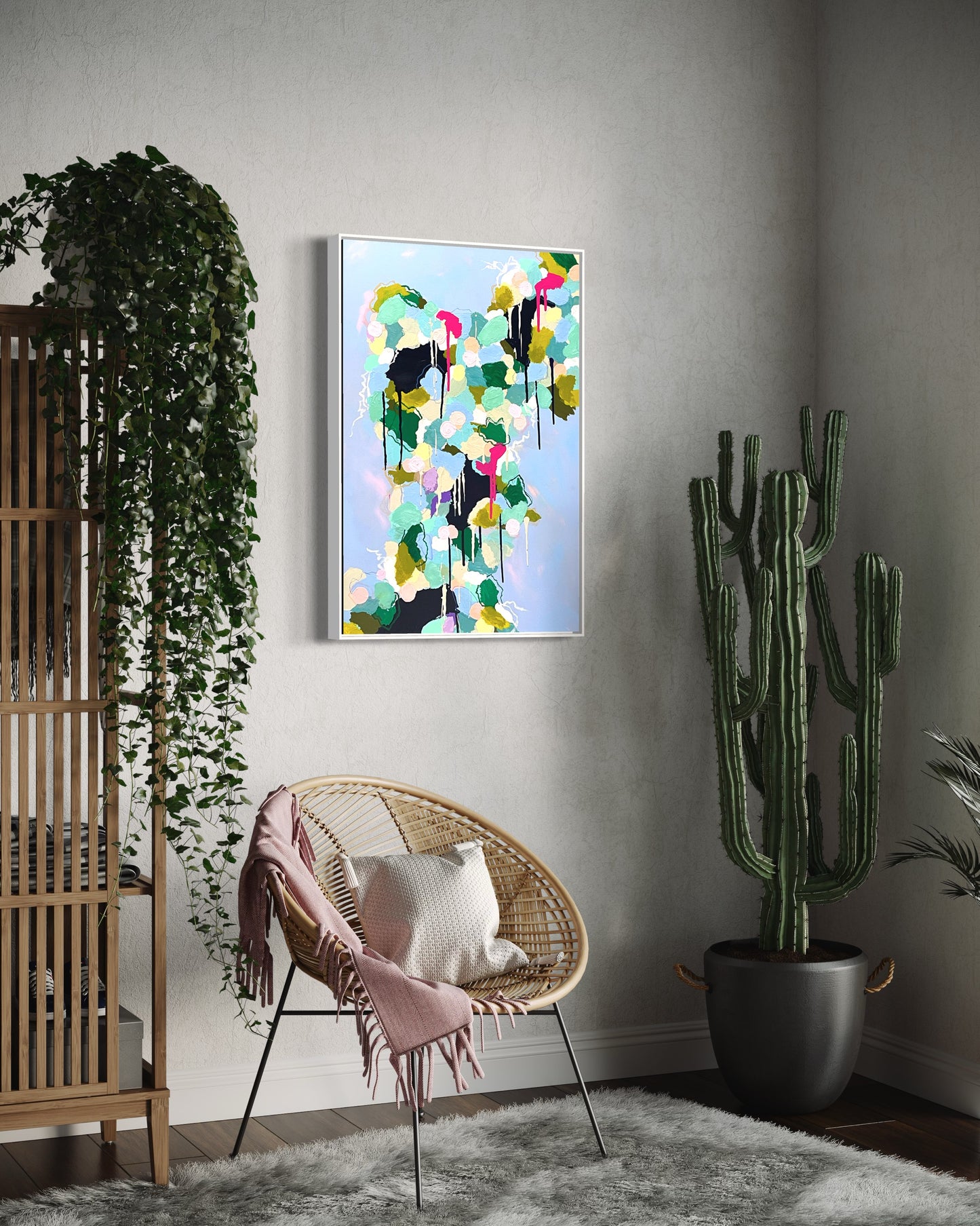 Spring Softening, 24"x36" Original Abstract Painting