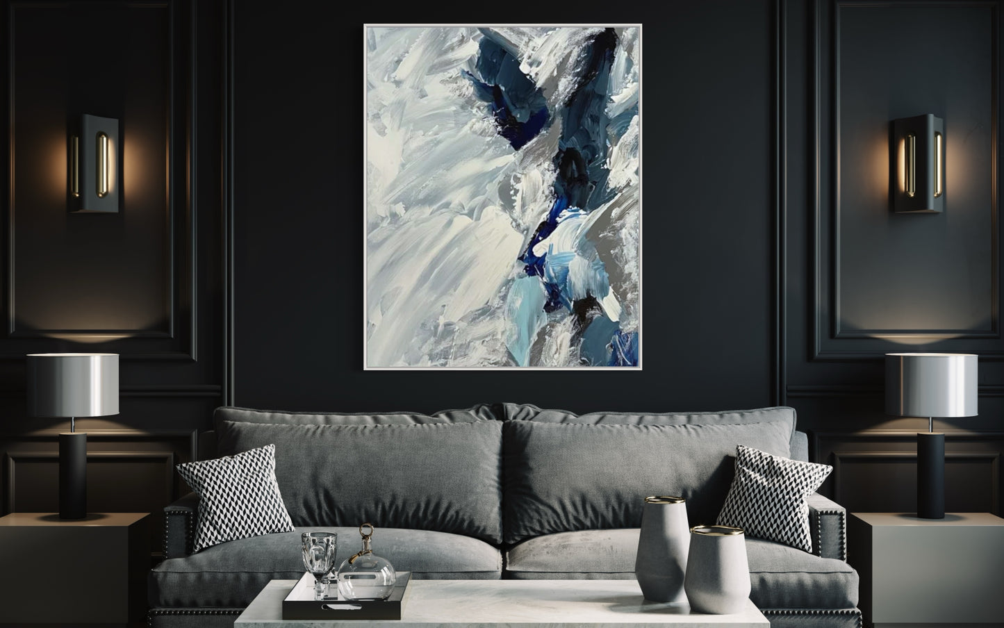 Crushed Ice, 36"x48" Original Painting