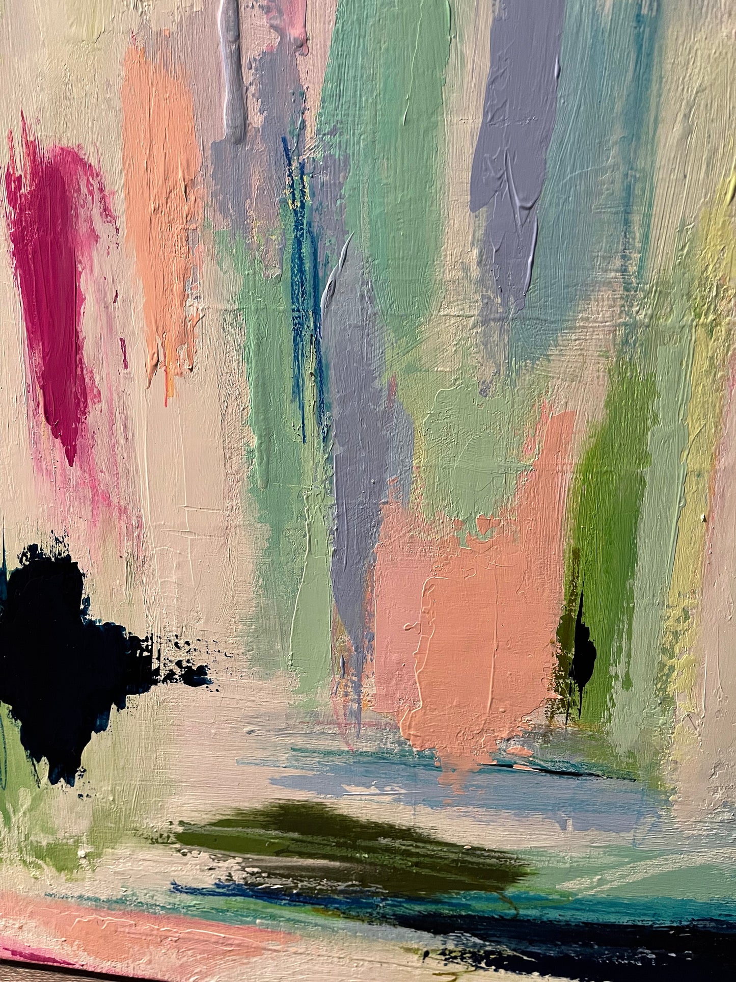 The Garden, 24"x36" Original Abstract Painting