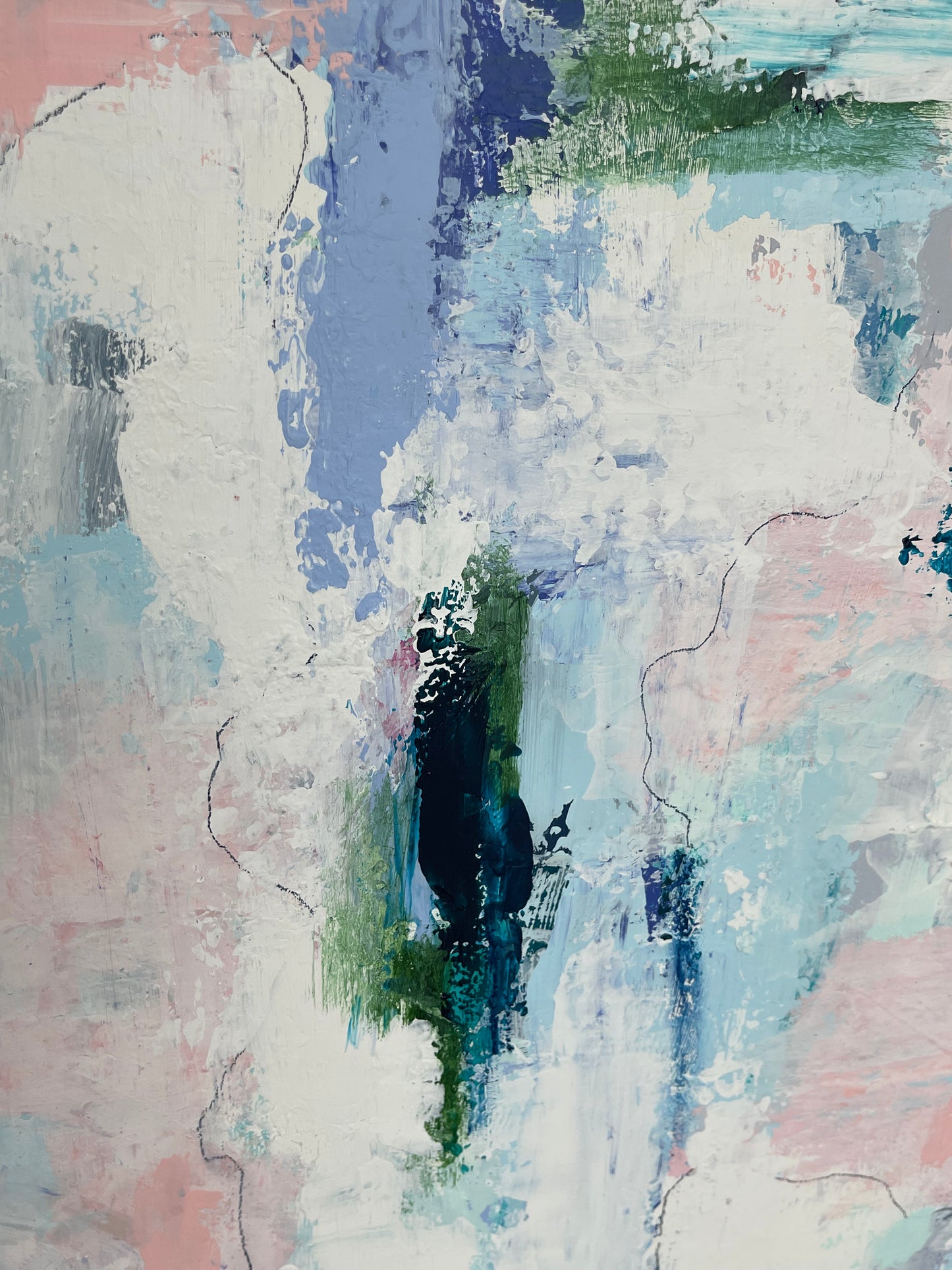 Wren, 24"x24" Original Abstract Painting