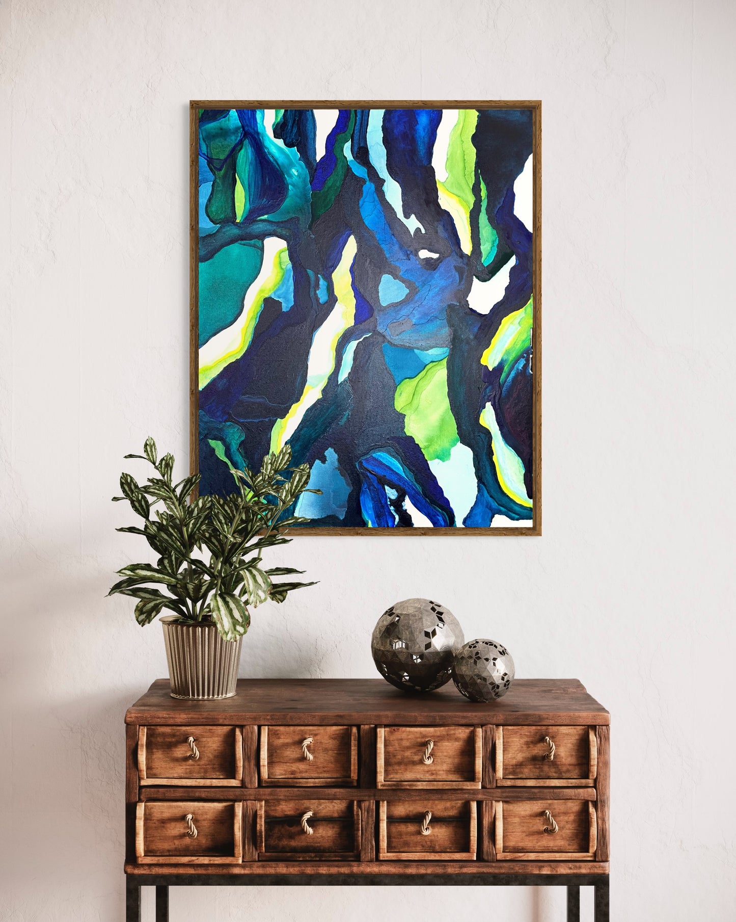 Leaded Light, 24"x30" Original Abstract Painting