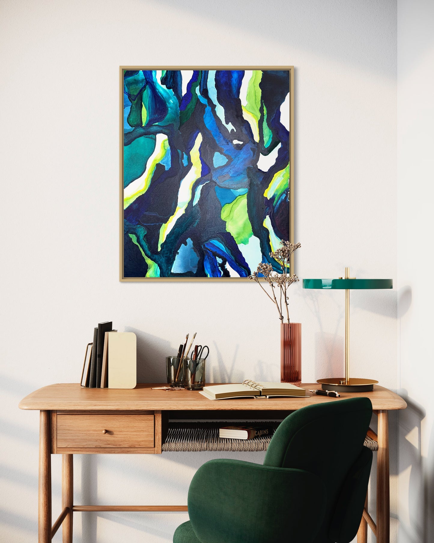 Leaded Light, 24"x30" Original Abstract Painting