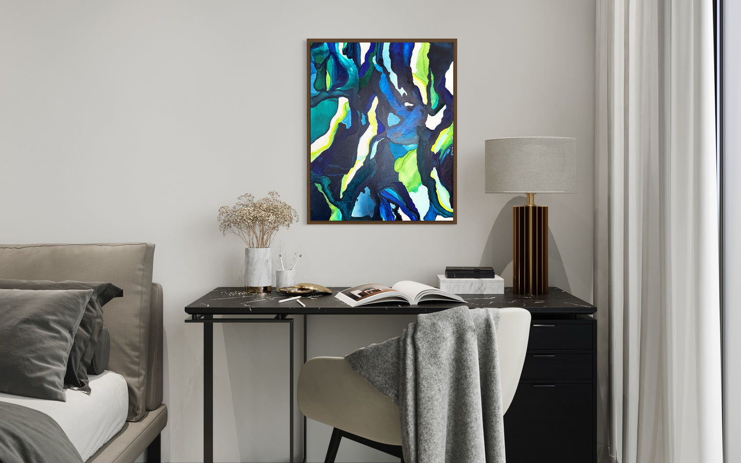 Leaded Light, 24"x30" Original Abstract Painting