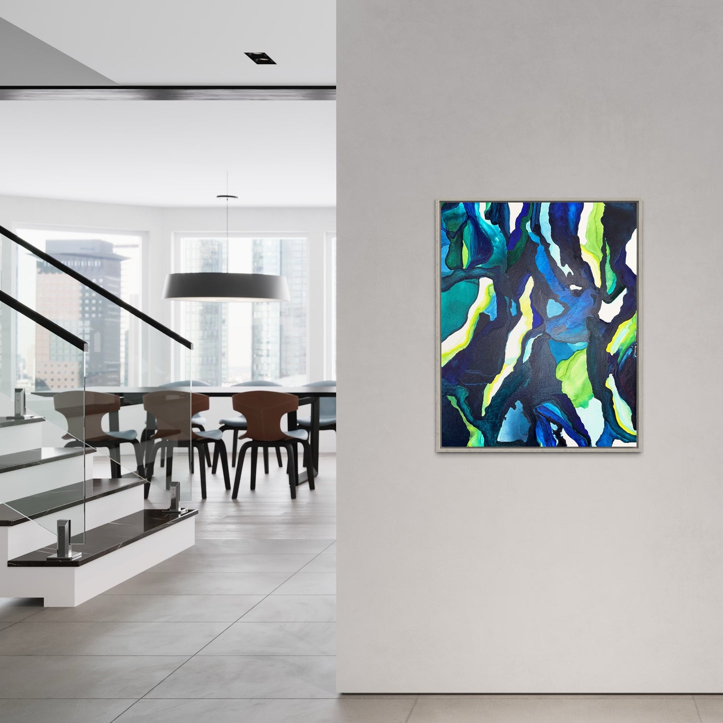 Leaded Light, 24"x30" Original Abstract Painting