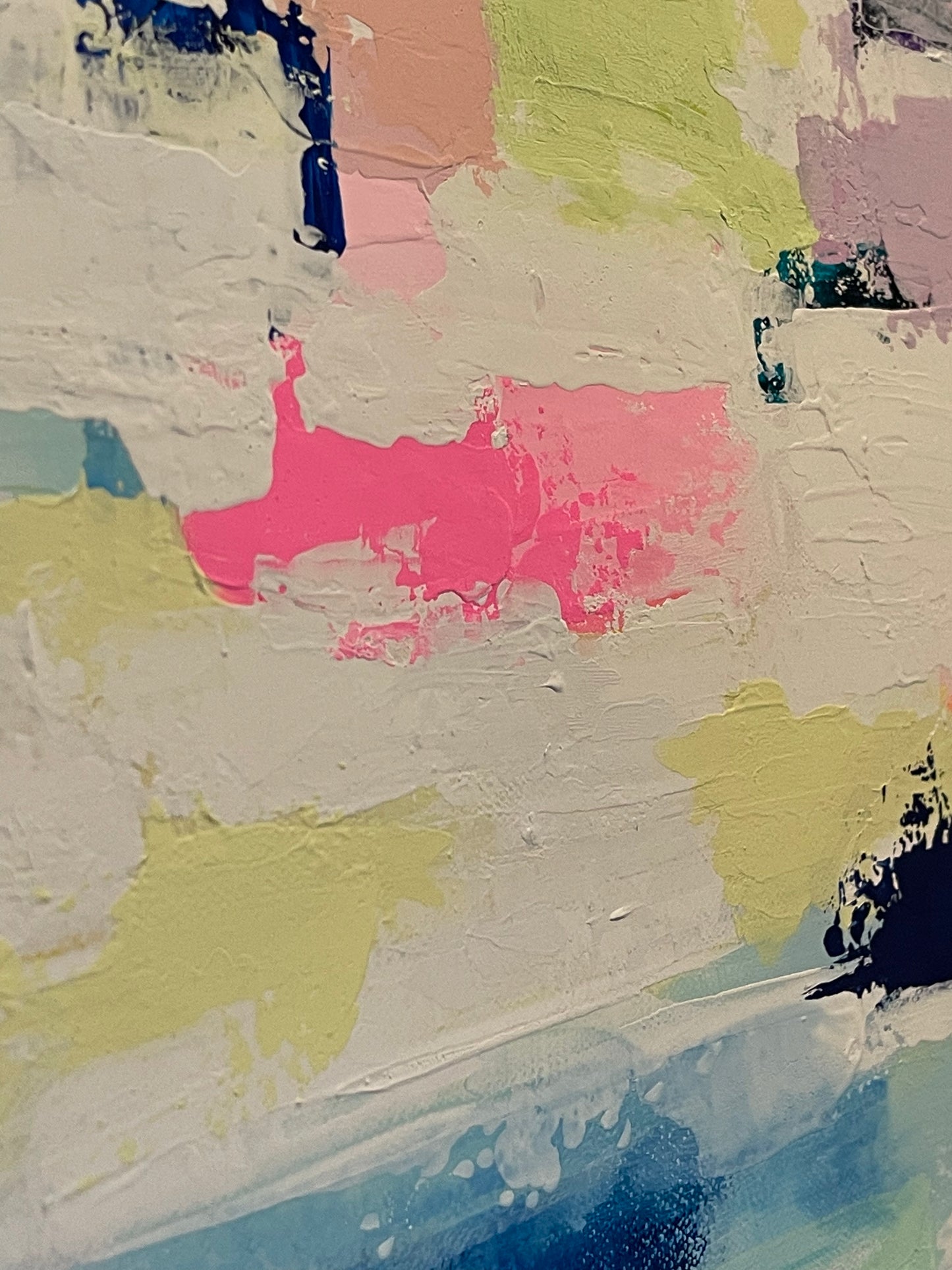 Cotton Candy, 24"x36" Original Abstract Painting