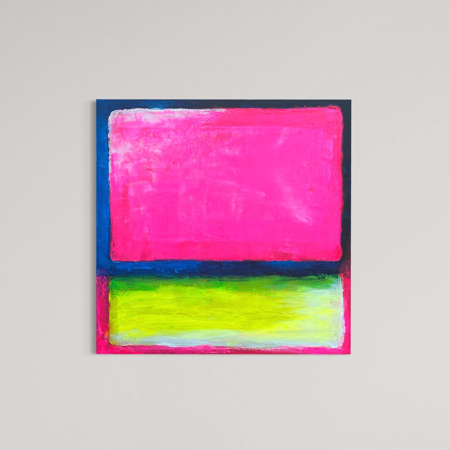 Love Rush, 20"x20" Original Abstract Painting