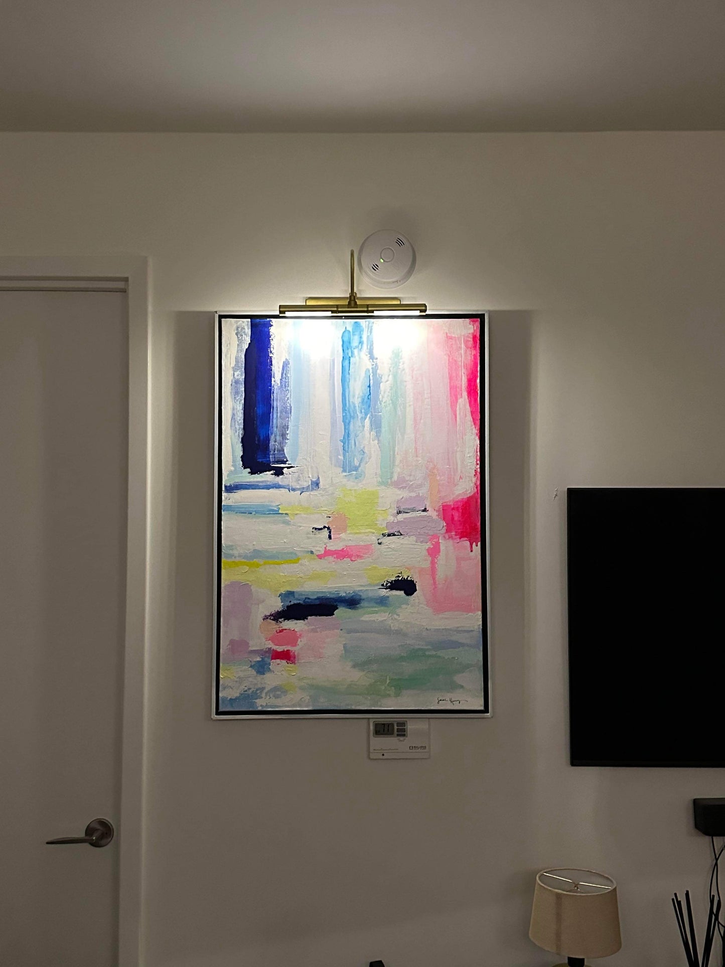 Cotton Candy, 24"x36" Original Abstract Painting