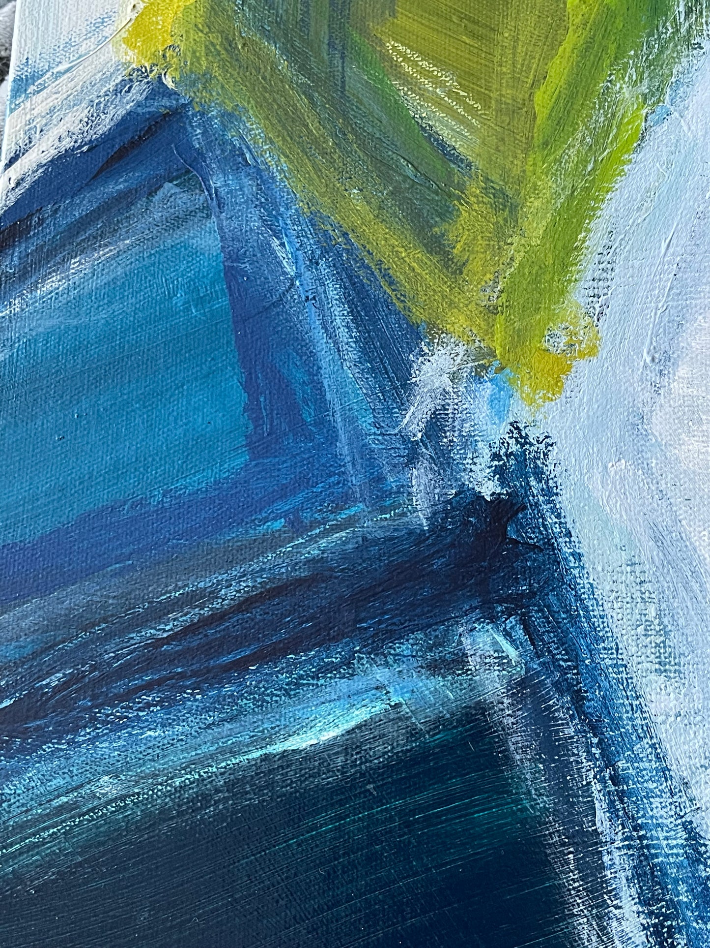 Sea Glass Squared, 24"x24" Original Abstract Painting