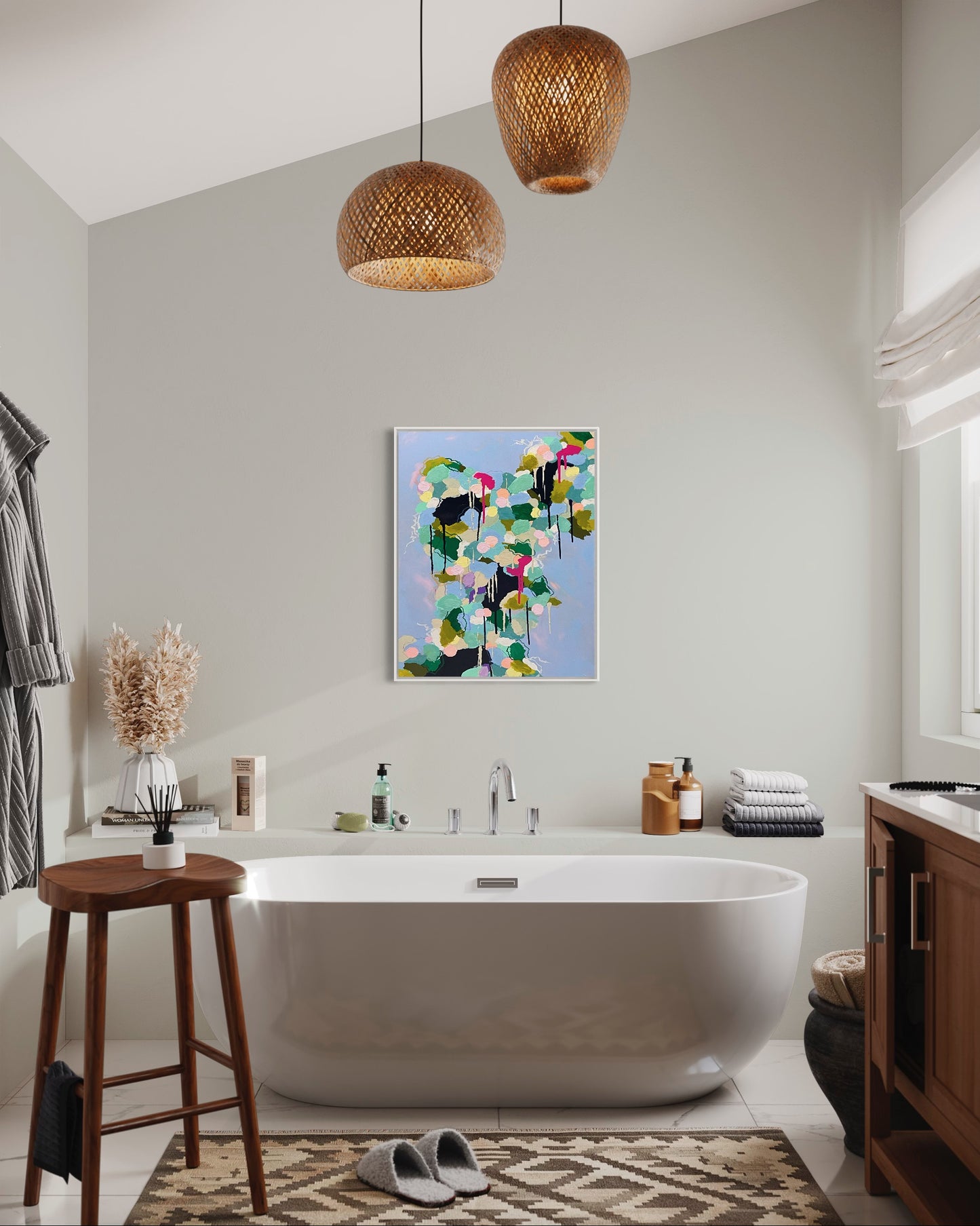 Spring Softening, 24"x36" Original Abstract Painting