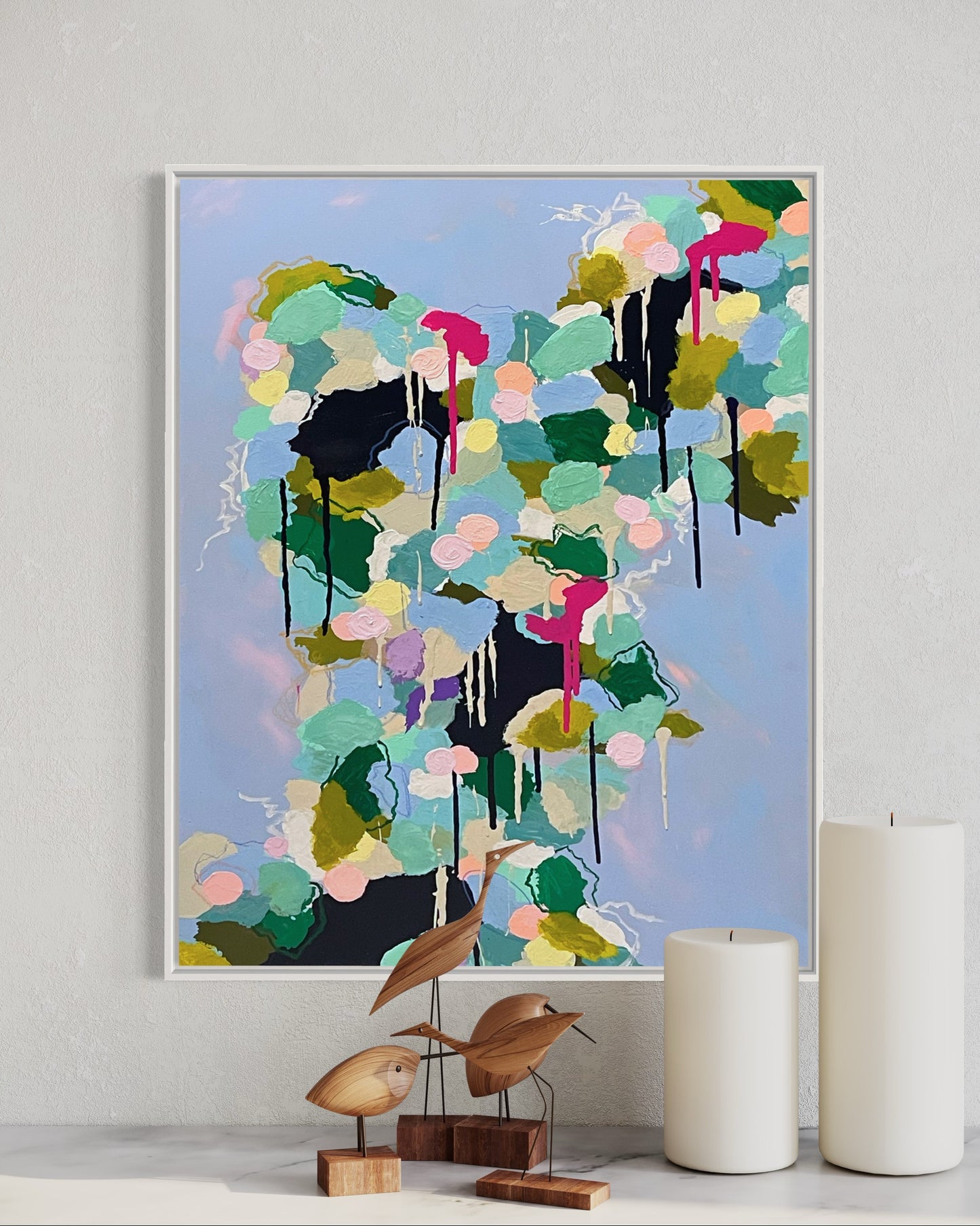 Spring Softening, 24"x36" Original Abstract Painting