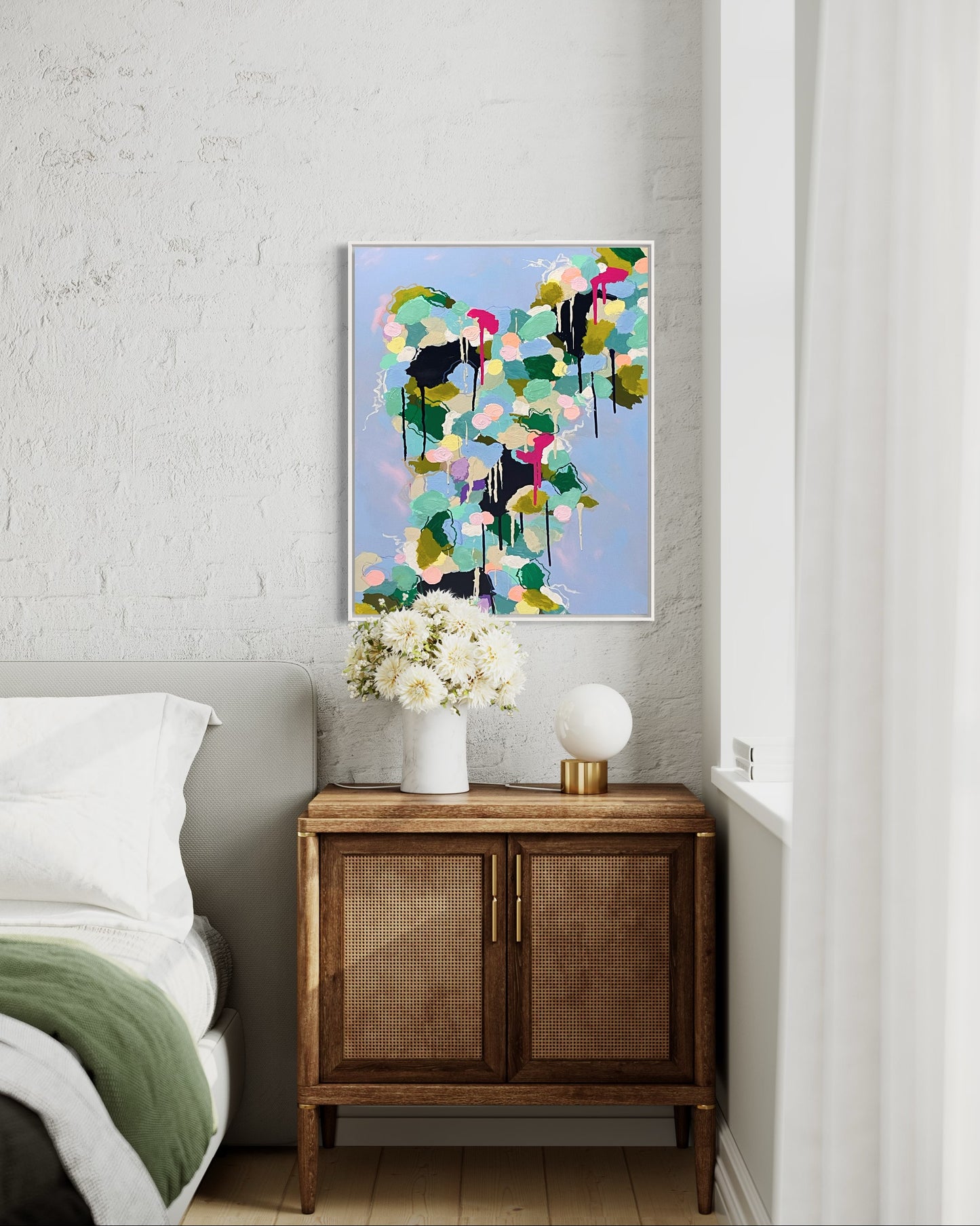 Spring Softening, 24"x36" Original Abstract Painting