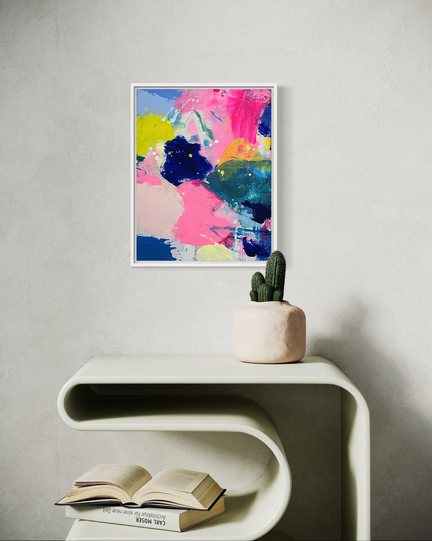 Color Rush Minis, Set of Four Original Abstract Paintings