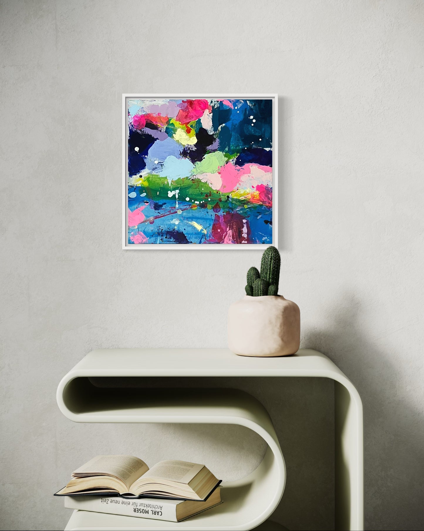 Color Rush Minis, Set of Four Original Abstract Paintings