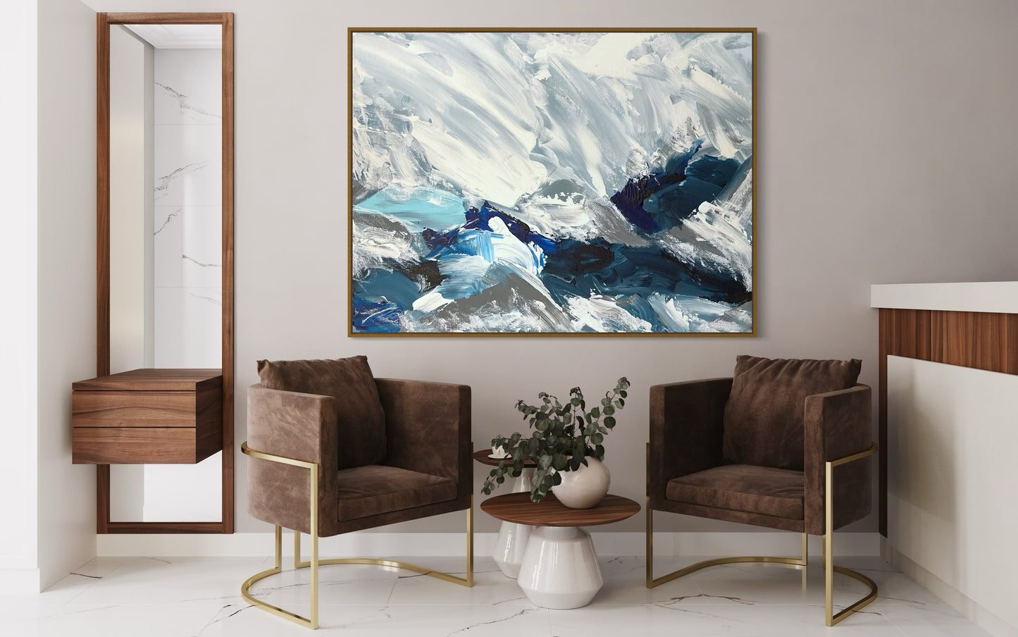 Crushed Ice, 36"x48" Original Painting