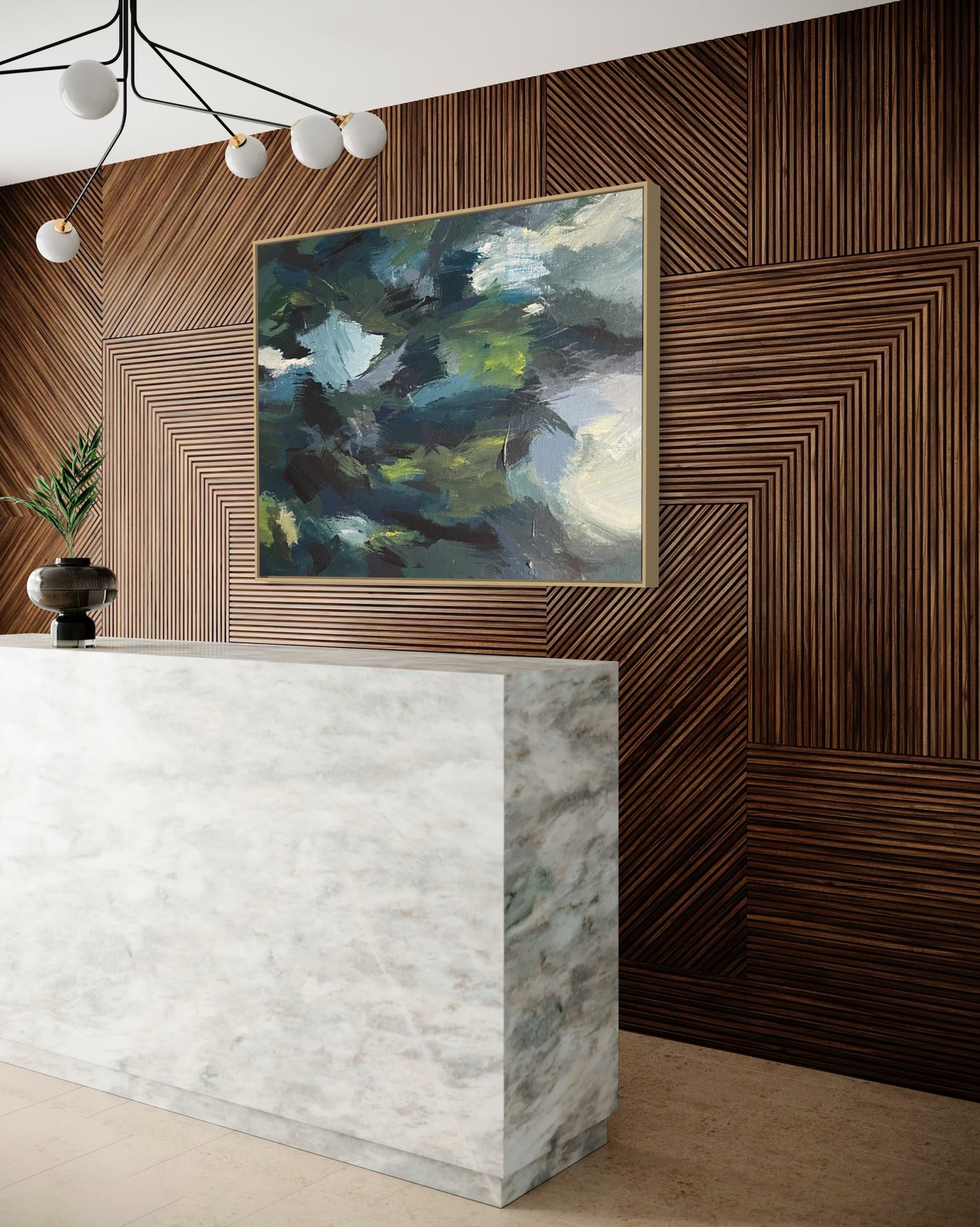 Birds of a Feather, 36"x48" Original Abstract Painting