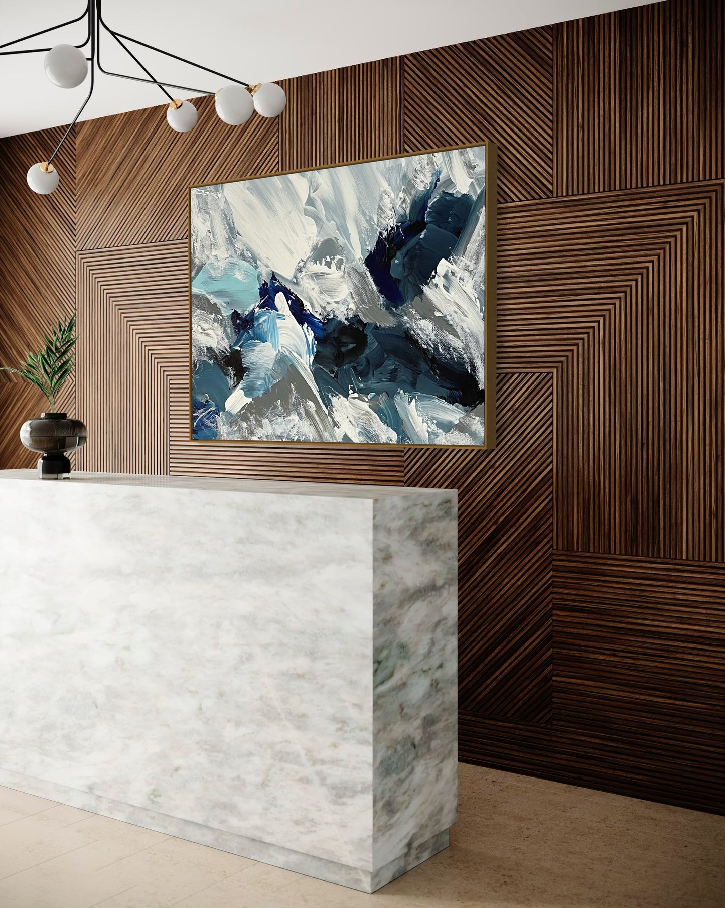 Crushed Ice, 36"x48" Original Painting