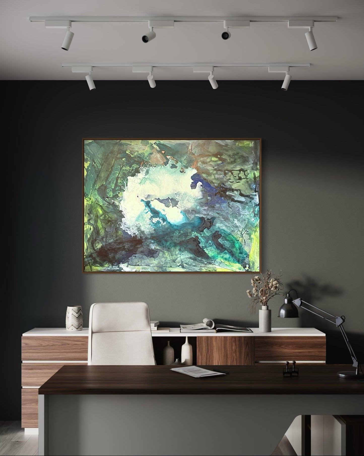 Swimming Hole, 30"x40" original acrylic painting